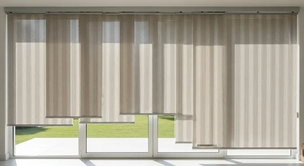 Panel track blinds in Dubai