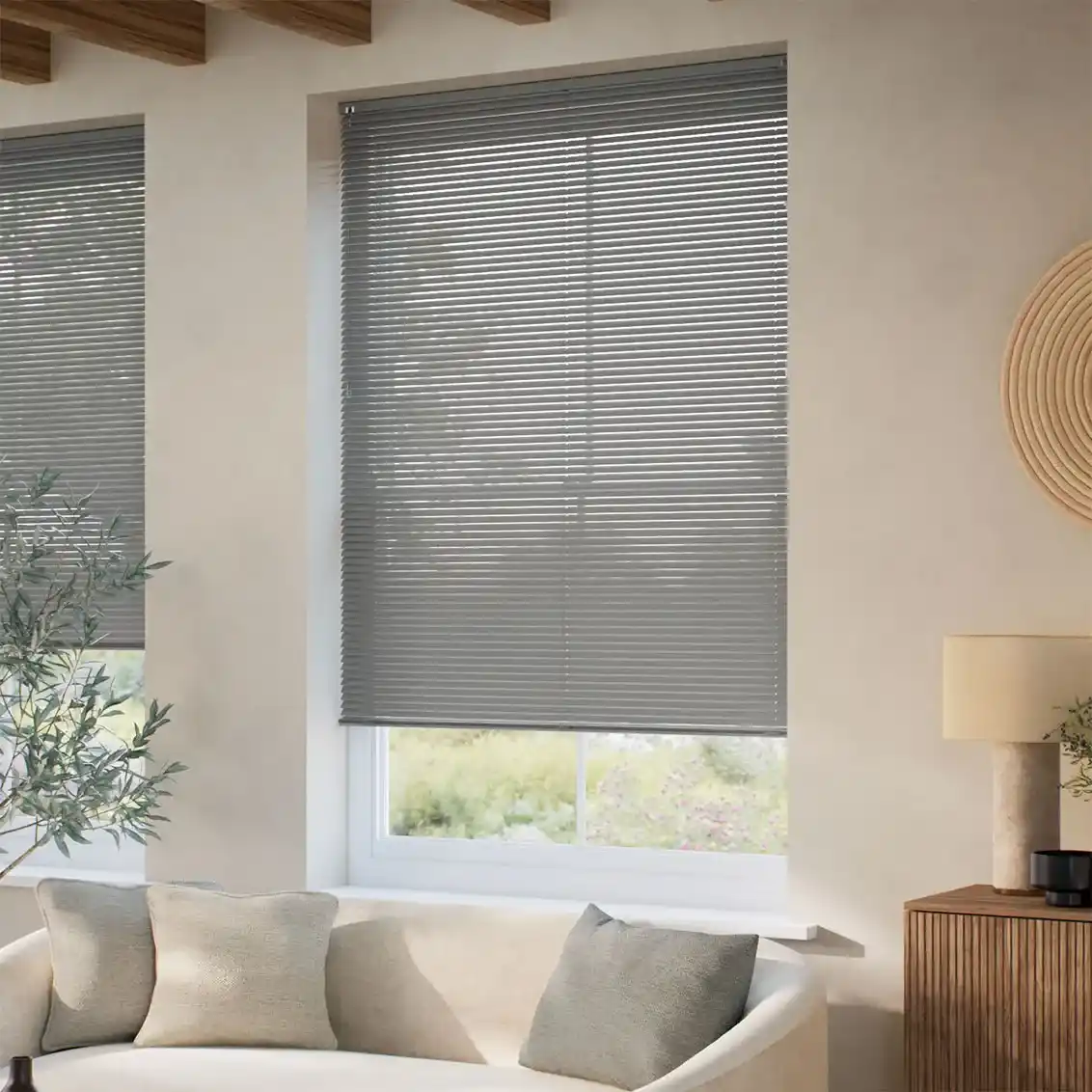 Anchor Grey L-Shaped Venetian Blind - 25mm Slat 1_11zon