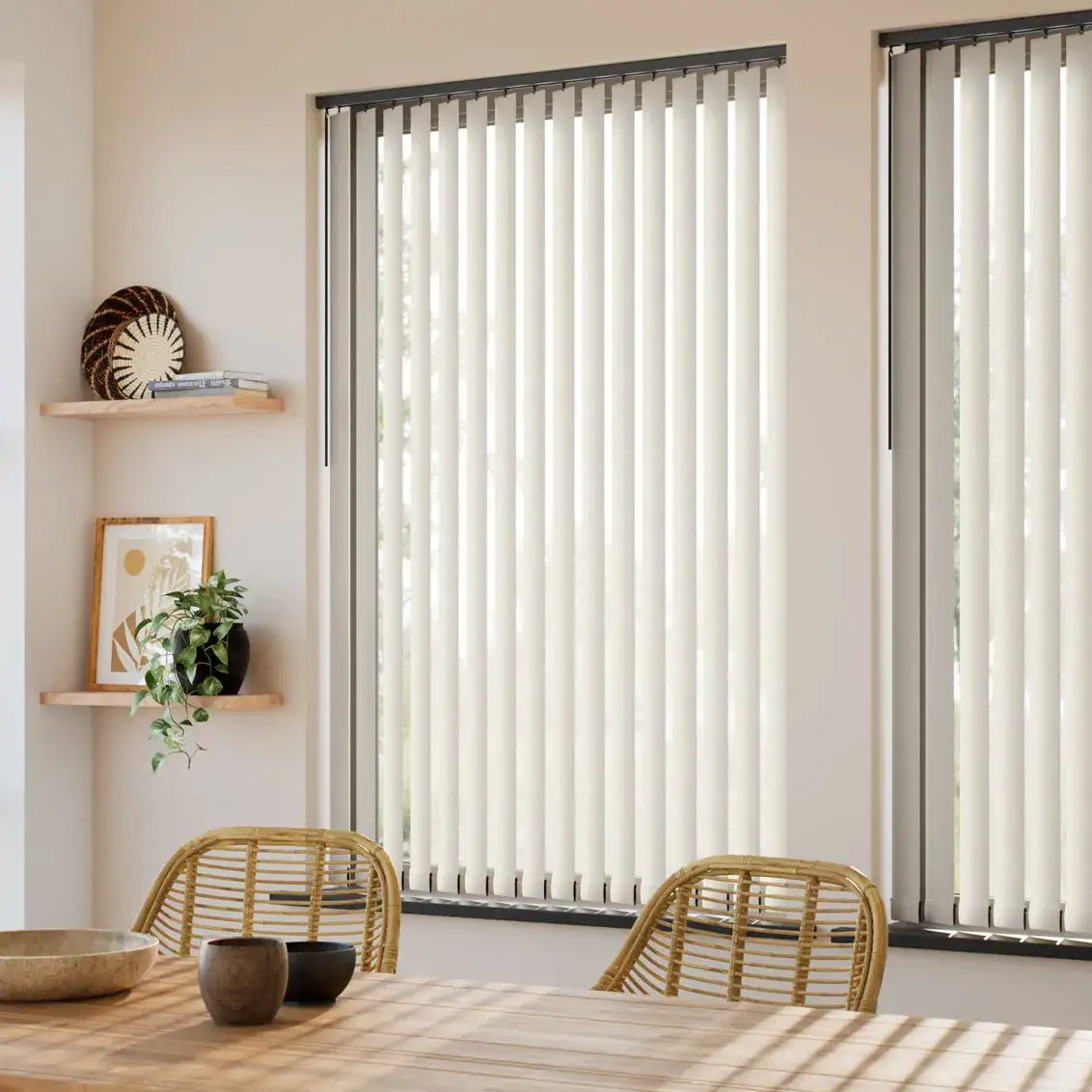 Antique Cream and Black Vertical Blind 1_11zon