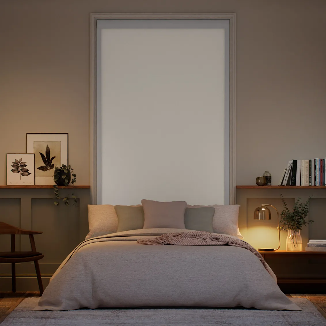 Complete Blackout Titan Cream Roller Blind 2