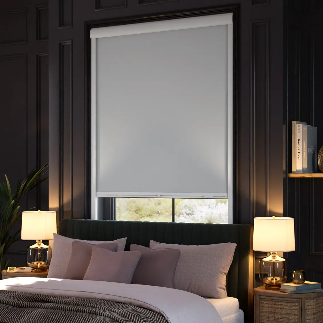 Complete Blackout Titan Simply Grey Roller Blind 1