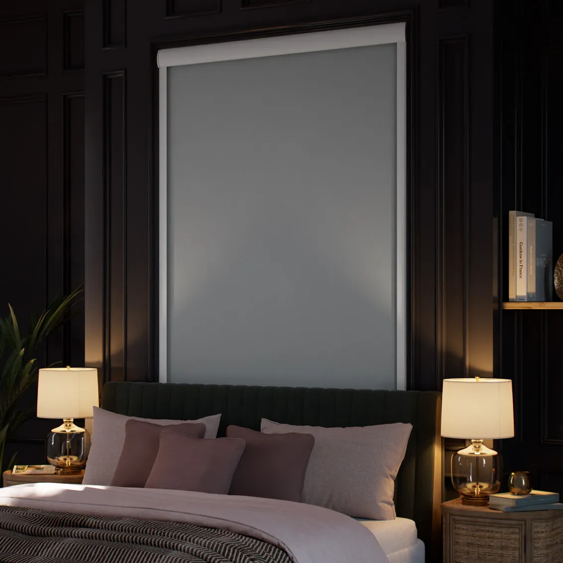 Complete Blackout Titan Simply Grey Roller Blind 3