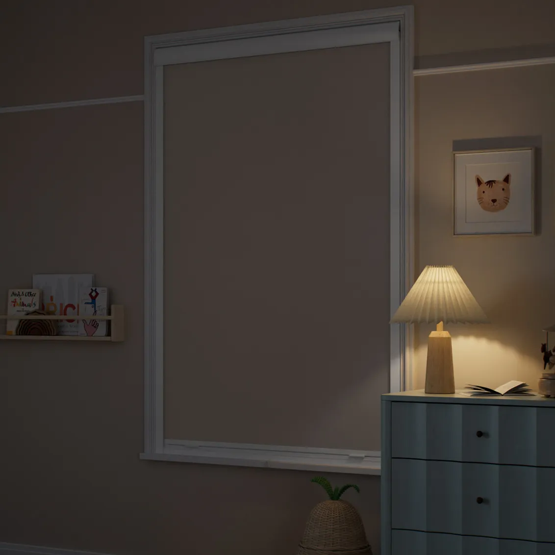 Complete Blackout Titan Warm Stone Roller Blinds 2