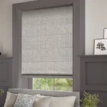 Grey Wash Roman Blind 1