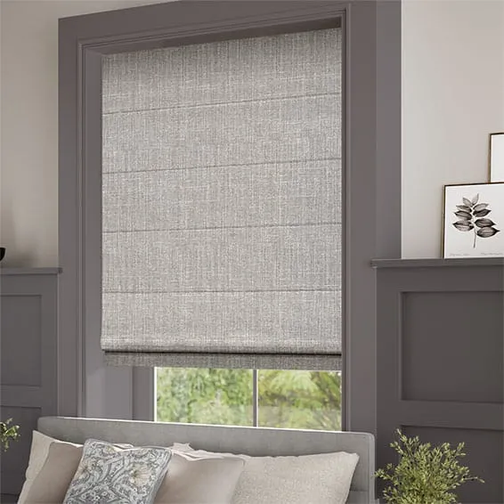 Grey Wash Roman Blind 1