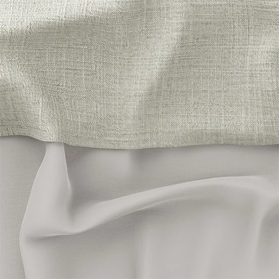 Linen Biscotti & Coconut Double Roman Blind 2