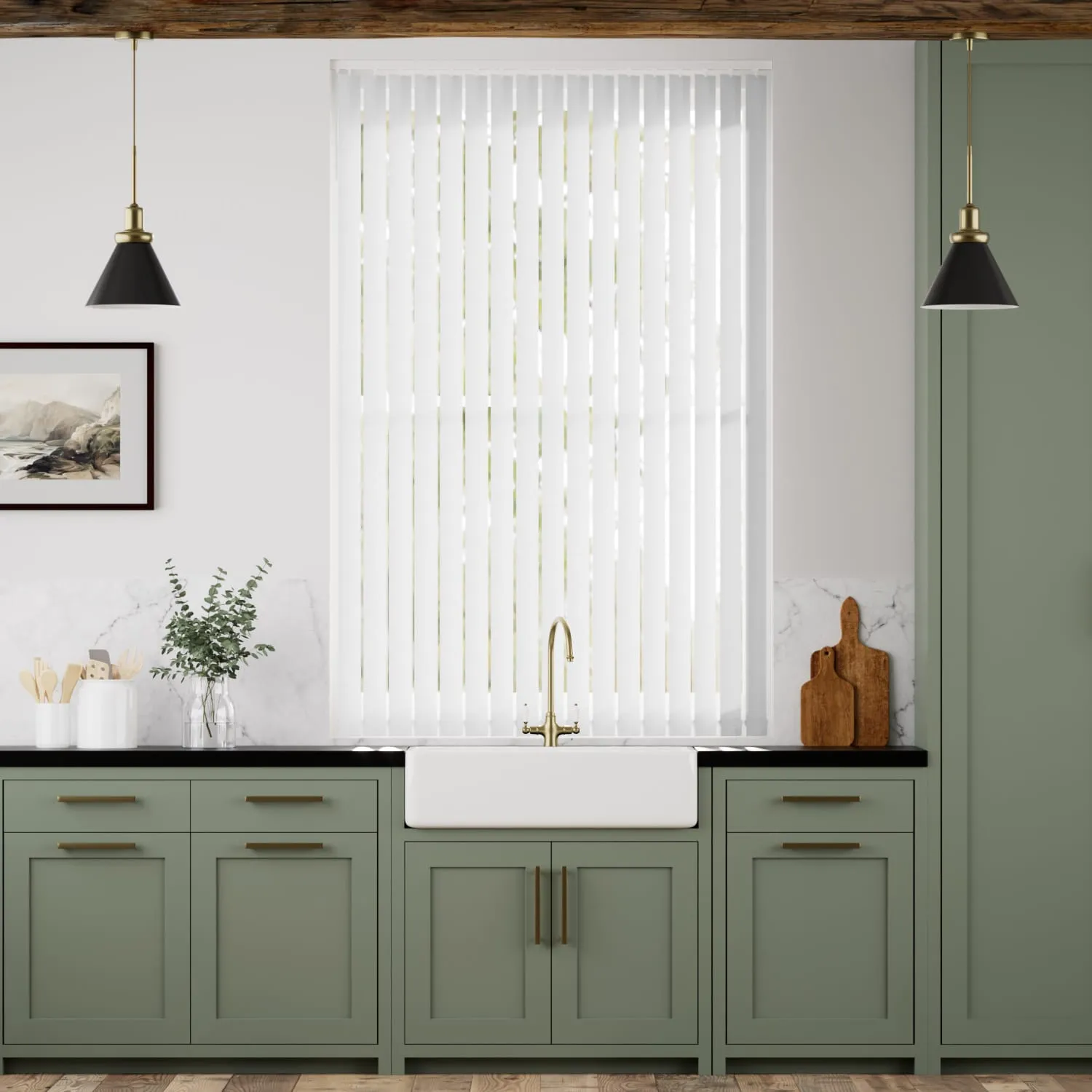 Simplicity White Vertical Blind