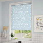 Splash Blackout Gulls Blue Haze Roller Blind 1