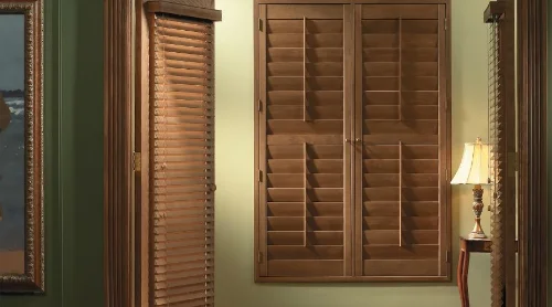 Wooden Shutter Blinds in Dubai