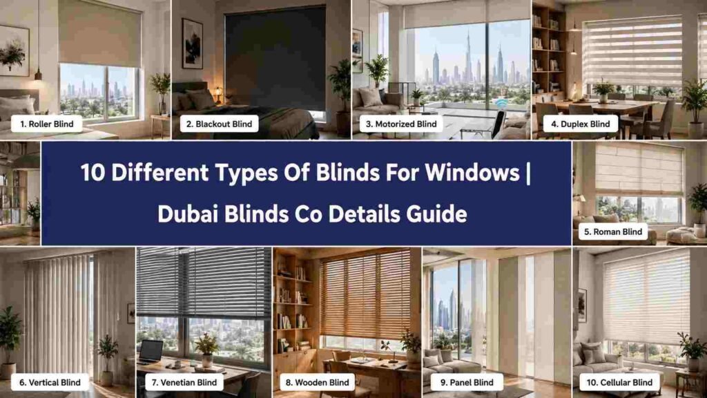 10 Different Types Of Blinds For Windows | Dubai Blinds Co Details Guide