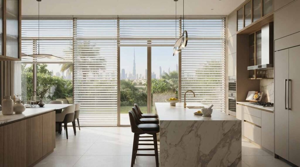 Faux Wooden Binds Dubai by Dubai Blinds Co