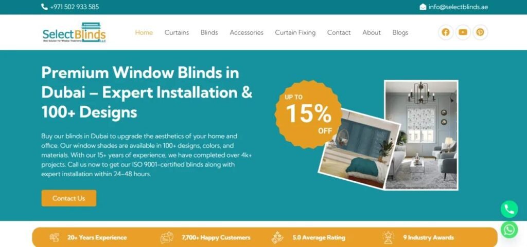 select blinds dubai