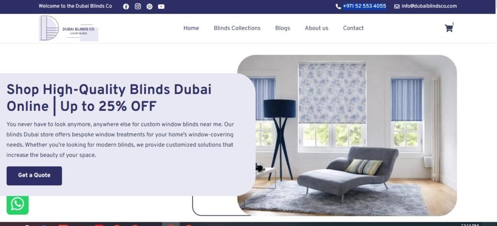 Window Blinds Suppliers in Dubai